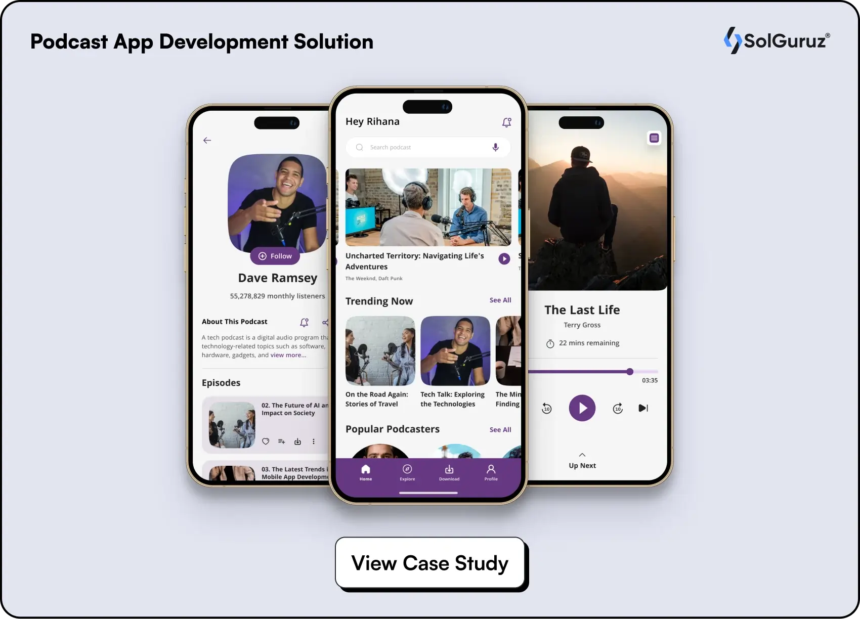 podcast app development solution