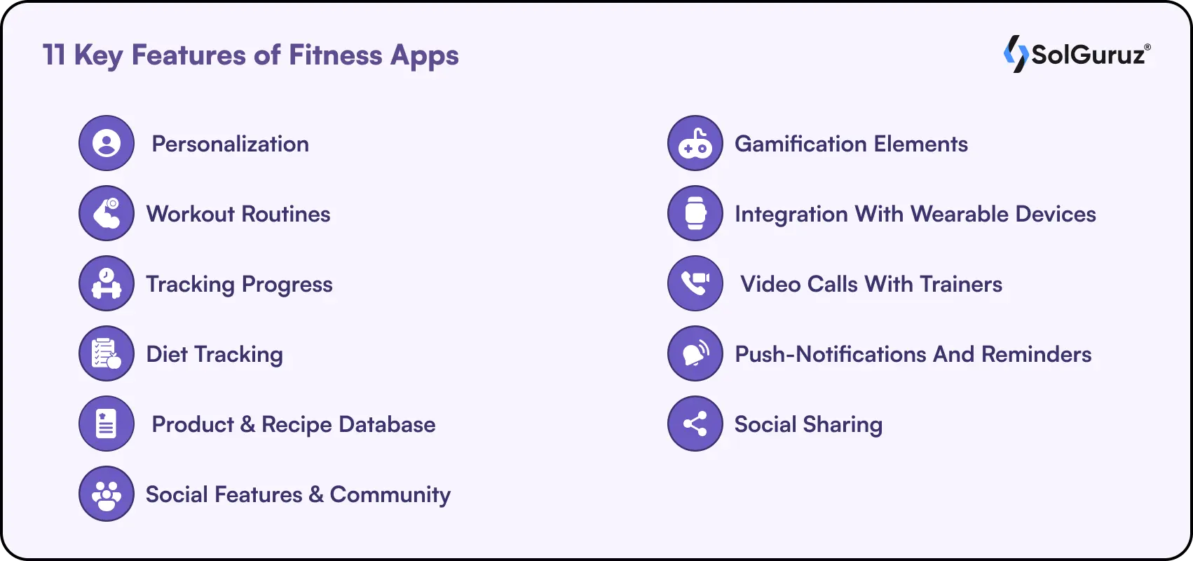 11 Key Features of Fitness Apps